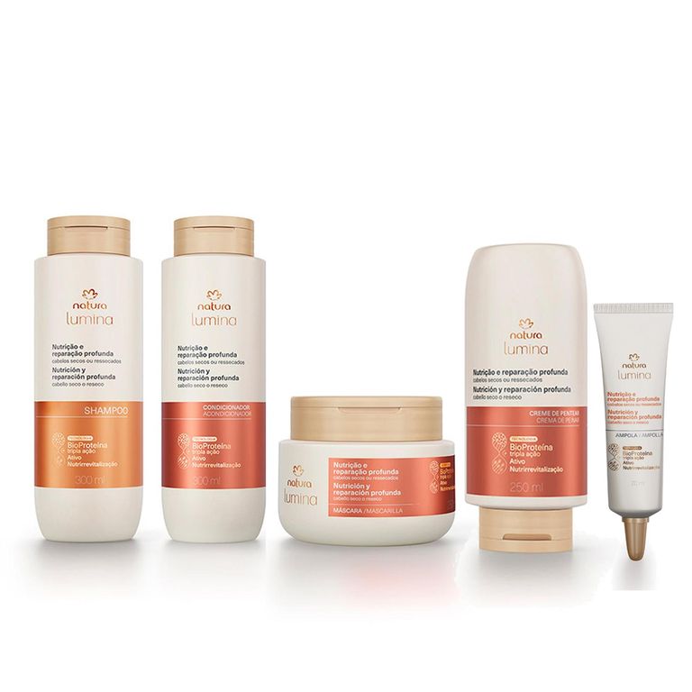 Kit Lumina nutrición y reparación x 5 Productos SH ACC CPP MASC Y AMPOLLAS