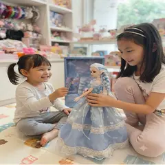 GENERICO - Muñeca Princesa Articulable con sonido Elegante con Vestido Celeste