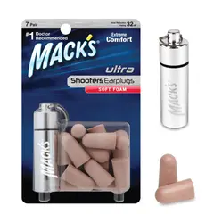 GENERICO - Tapón de Oídos para Ruidos Fuertes Herramientas Disparos Viajes Dormir. Reduce 32dB - NATURAL MACKS