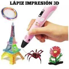 OEM - LAPICERO LAPIZ 3D IMPRESION RAPIDA CON FILAMENTO DE COLORES ROSA