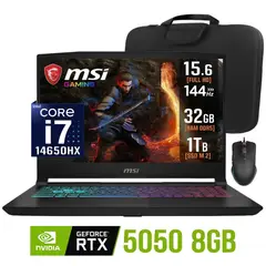 Msi - Laptop Katana 15 HX B14WEK Core i7-14650HX 32gb Ram 1tb Ssd Nvidia 8gb RTX 5050 15.6 FHD 144hz