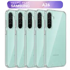 CASE - Combo 5 Space Transparente Para Samsung A26 Funda Para Celular