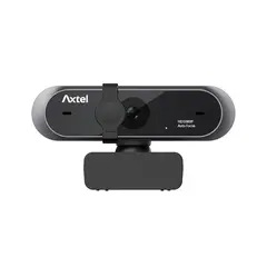 AXTEL - Webcam Full HD 1080P USB con Micrófono, Enfoque Automático, Reducción de Ruido para PCLaptop