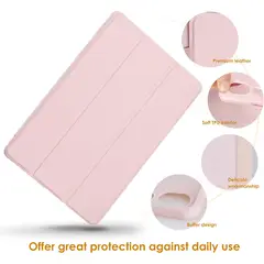 GENERICO - Funda para Samsung Galaxy Tab S8 de 11 Compatible con Porta Lápiz Rosa Palo