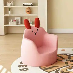 GENERICO - SOFA PARA NIÑOS MODELO CONEJITO ROSADO