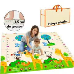 Baby - Alfombra de Juegos GRUESA para Bebés y Niños Plegable y Reversible D2
