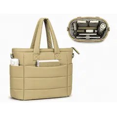 GENERICO - BOLSO PUFFER PORTALAPTOP, TOTE BAGS UNIVERSITARIO, EJECUTIVO Y VIAJE
