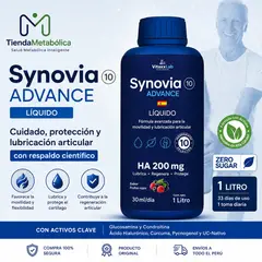 VITA - Fórmula Avanzada SYNOVIA 10 Advance para la Movilidad y Lubricación Articular Sabor Frutos Rojos