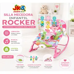 GENERICO - Silla Mecedora Musical y Vibrador en rosado