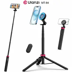 ULANZI - MT84 Tripode Palo Selfie Magnetico1.53 m de Altura con Control,Bluetooth