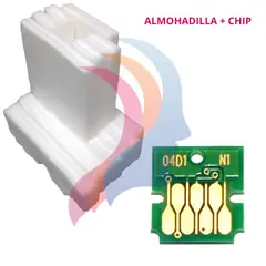 GENERICO - Almohadilla + CHIP compatible Para L6171 L6270 L14150 M2170 M3170