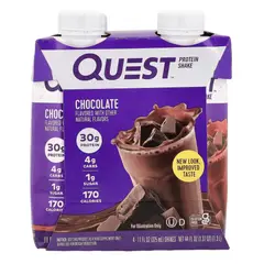 GENERICO - Pack x 04 Batidos de Proteina QUEST - Chocolate