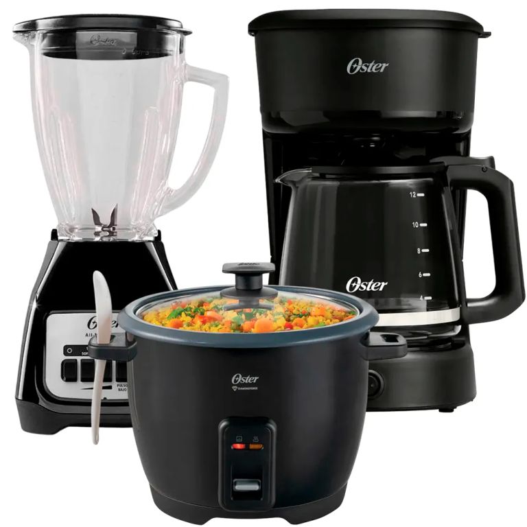 Tricombo Licuadora + Olla arrocera + Cafetera 12 Tazas