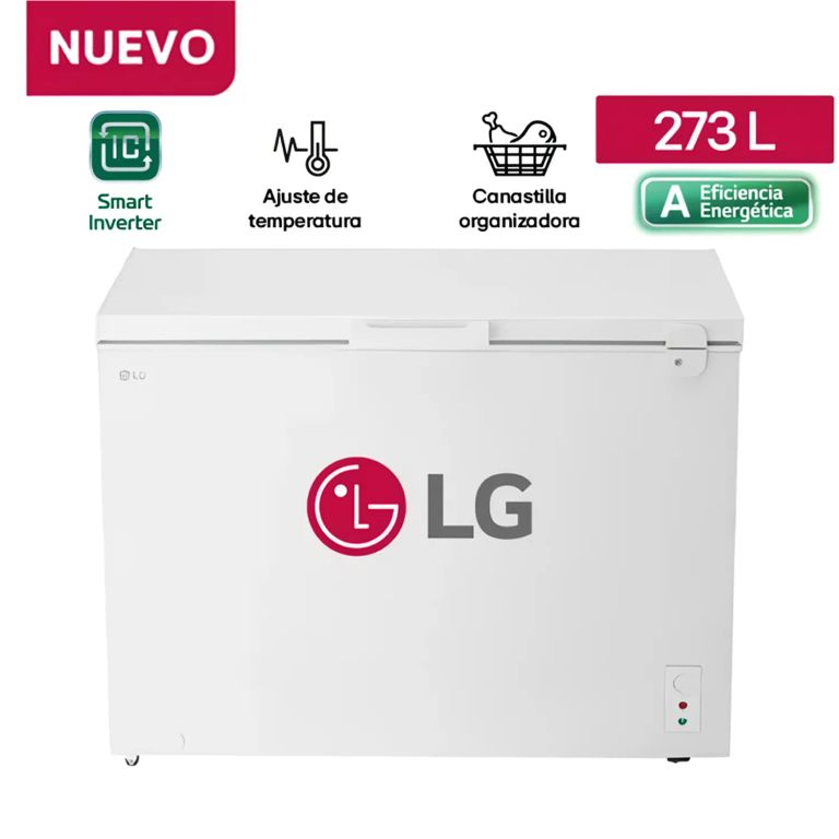 Congelador con llave y Compresor Smart Inverter 273 Litros GC30BGW