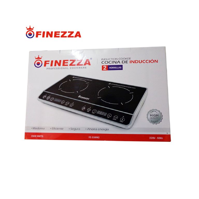 Cocina de Inducción de 02 Hornillas Cocción Rápida Función Timer 3500w