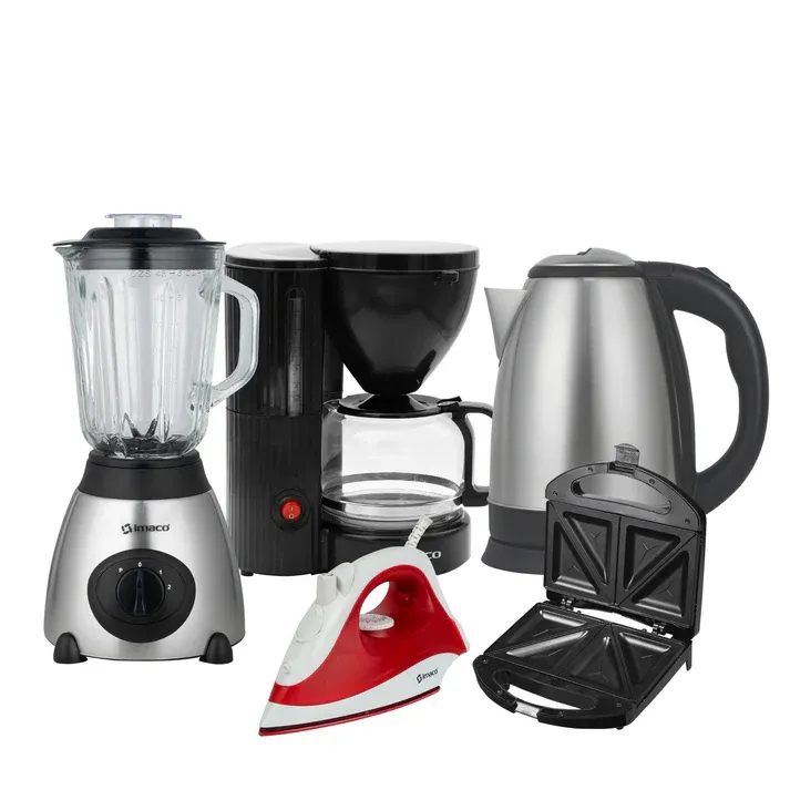 Pentacombo Licuadora + Cafetera + Hervidor + Sandwichera + Plancha