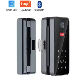 TUYA - Cerradura Smart para puertas de cristal PST-GL-B12, bluetooth, WIFI con Acceso Remoto