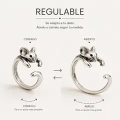 PREMIUM - Psico Anillo Regulable de Ratita Psicologia Para Mujer