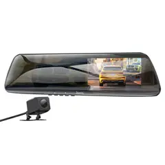 HOCO - Cámara Vehicular DV4 Dual 1080P Espejo Retrovisor con Cámara Trasera y Visión Nocturna