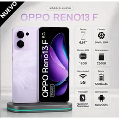 OPPO - Celular Reno13F 5G 256GB, 12GB RAM VIOLETA