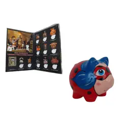 GENERICO - Pack Alcancia + Album para colección de monedas - edición cerámica