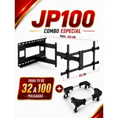 JAPANTEC EL RACK DEL FUTURO - Soporte TV de 32 a 100 Pulgadas JP100 + Base S-BAS-L