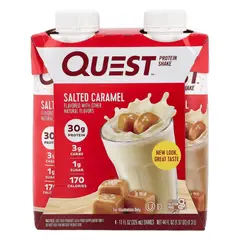 GENERICO - Pack x 04 Batidos de Proteina QUEST - Salted Caramel