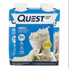 GENERICO - Pack x 04 Batidos de Proteina QUEST - Vainilla