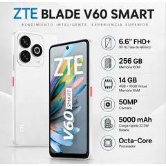 ZTE - CELULAR BLADE V60 SMART 4GB+256GB - BLANCO