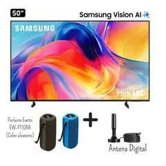 SAMSUNG - Televisor 50 Pulgadas MINI LED UHD 4K UN50M70HAGXPE + Parlante Ewtto EW-P110BA + Antena