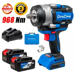 DONGCHENG - Llave de Impacto 1 / 2 '' Industrial Inalámbrica DCPB968FK 20V 968Nm 2Bat x 5Ah Brushless