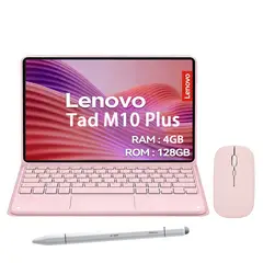 LENOVO - Tablet M10 Plus 4GB+128GB WiFi+Teclado Rosa+Lápiz+Mouse