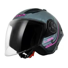 LS2 - CASCO MOTO AIRFLOW ABIERTO COURSE GRIS MATE