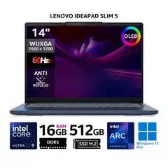 LENOVO - Laptop IdeaPad Slim 5 14IMH10, 14" OLED WUXGA, Core Ultra 9 185H, RAM 16GB, SSD 512GB, Win 11