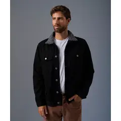 Mbo - Casaca de Jean 100% Algodón con Sherpa