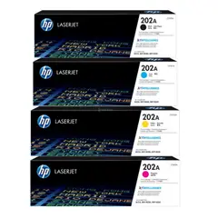 HP - TONER 202A JUEGO COMPLETO ORIGINALES