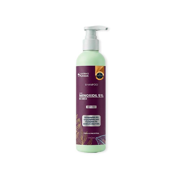 Shampo Minoxidil 5% PREMIUM cabello liso 250ML DERMO SUMAK
