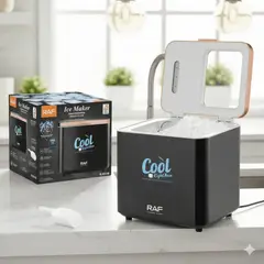 RAFF - Máquina Fabricadora de Hielo RAF 1.2 Litros R0311B Color Negro