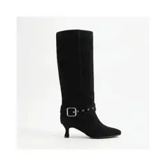 PALINI SHOES - Bota en punta con taco 5 color negro