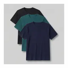 TEILOR - Pack De 3 Polos Basicos Hombre Con textura