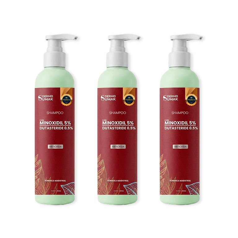 Shampo minoxidil & dutasteride 250 ml Dermo Sumak 3und