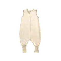 WAWA PIMA - SACO DE DORMIR SIN MANGA CON PIE BABY BEIGE CARNERITO