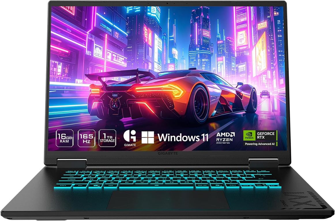 Laptop Gamer A16 16" 165Hz IPS AMD Ryzen 7 260 16GB RAM 1TB SSD GeForce RTX 5060 WIN 11