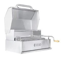 GRILLCORP - Parrilla Argentina con tapa Mediana Empotrable Inoxidable AISI 201 70cm x 45cm