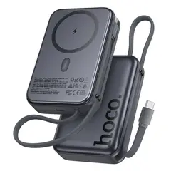HOCO - Power Bank Magnético Q44A 20000mAh PD45W Inalámbrico 15W para iPhone Samsung y Laptop