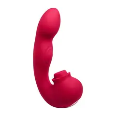 JOTA STORE - Ruby Intense Consolador 3 en 1 Vibrador Succionador y Estimulador de Punto G 9 Modos Vibra+