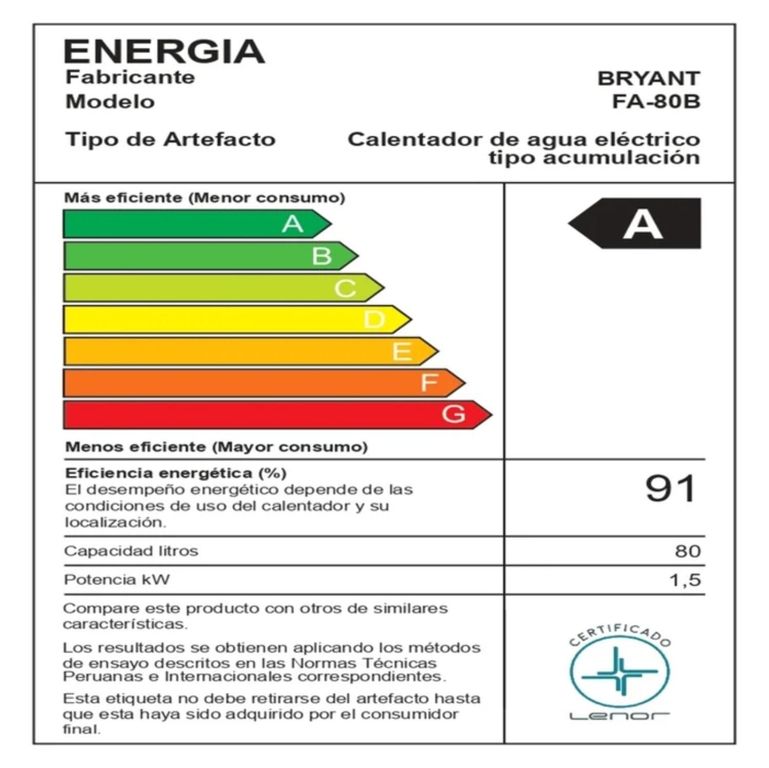 Terma Eléctrica 80LT Zafiro