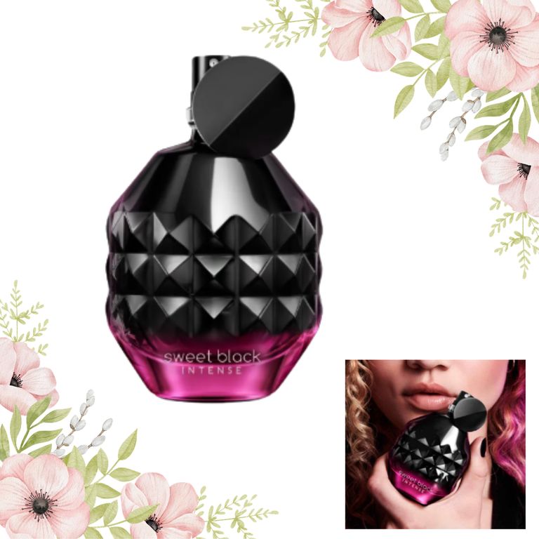 Perfume De Mujer Sweet Black Intense, 50 ml
