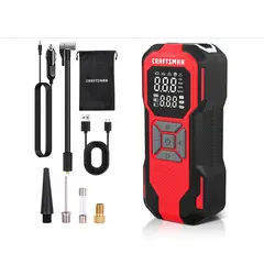 GENERICO - Compresor portátil Craftsman de 150 psi con apagado automatico -power bank y linterna