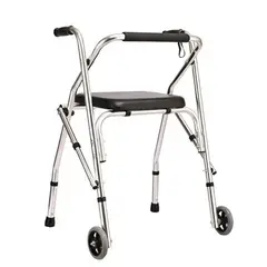 GENERICO - Andador Con Asiento de Aluminio con Ruedas